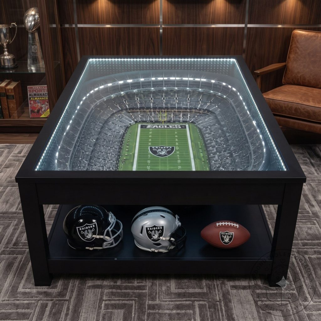 Philadelphia Eagles StadiumView Lighted End Table 25-Layer LED Stadium Coffees