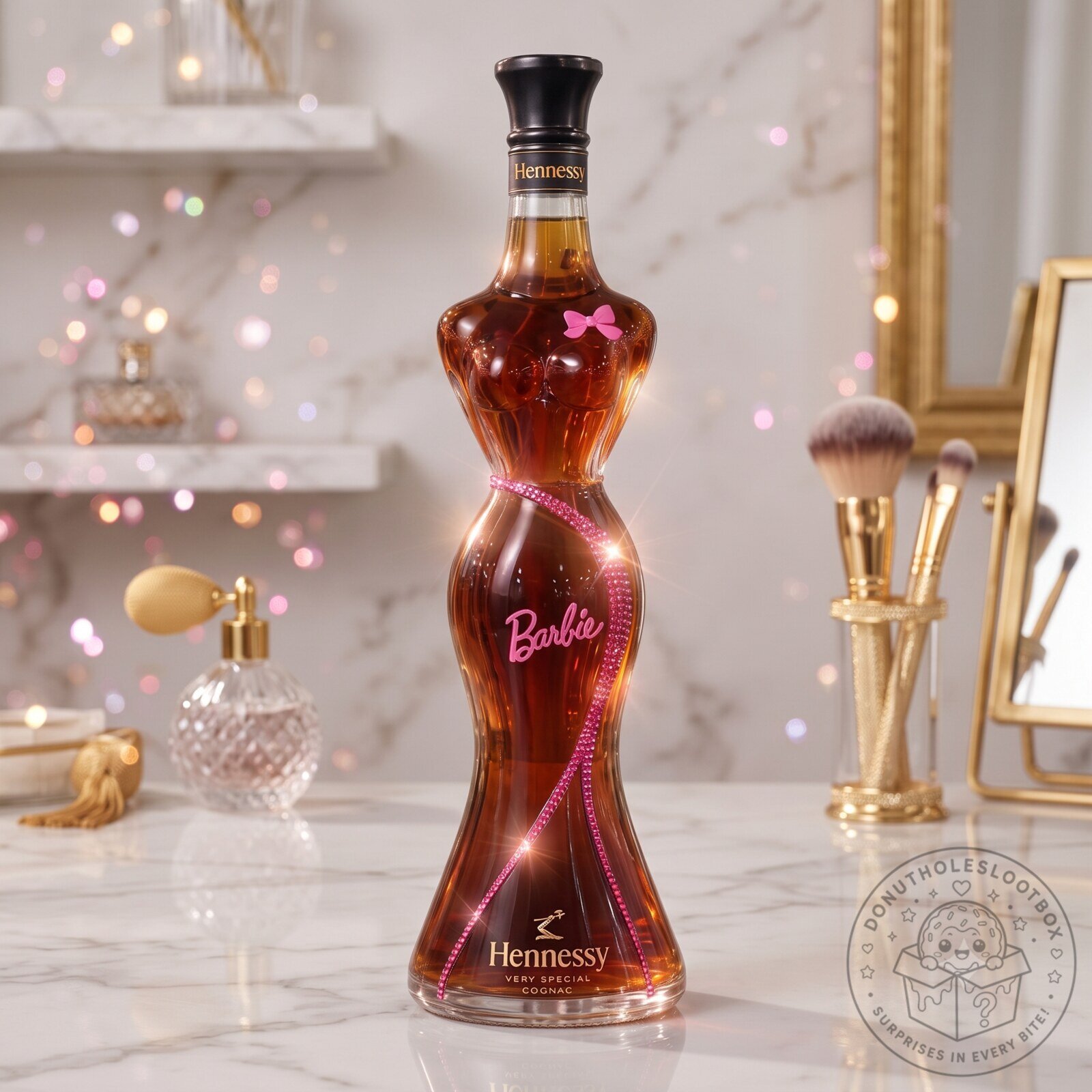 Barbie x Hennessy Special Edition Cognac Bottle