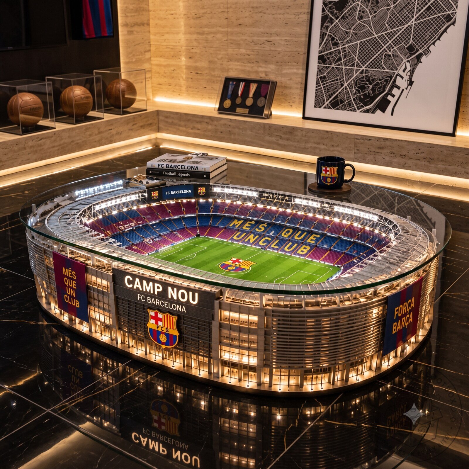 Barcelona Football Stadium Coffee Table Stadium Special Edition