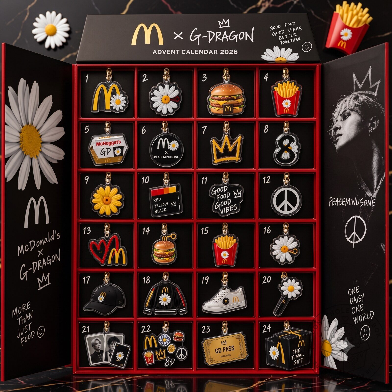 McDonald's x G-Dragon Advent Calendar 2026 – 24 Days K-Pop