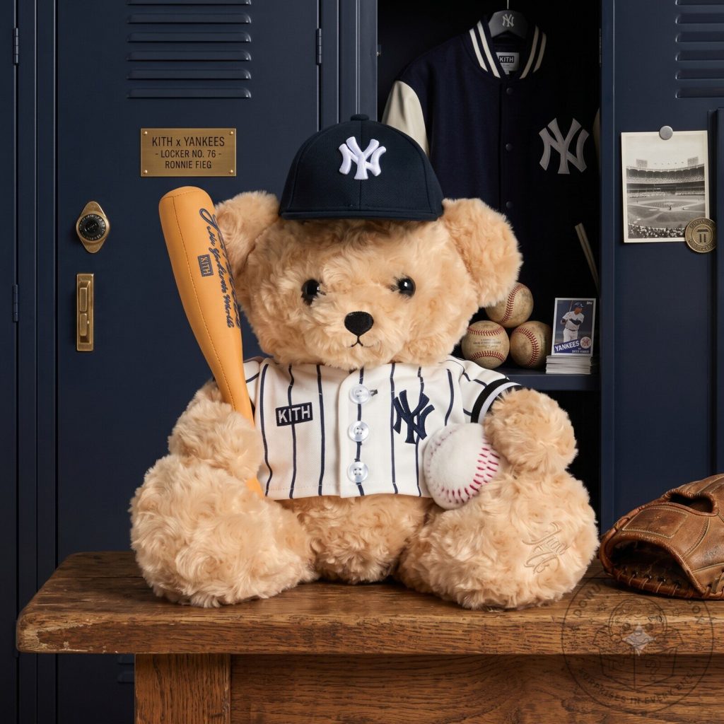 Kith for New York Yankees Baseball Teddy Bear Plush Toy