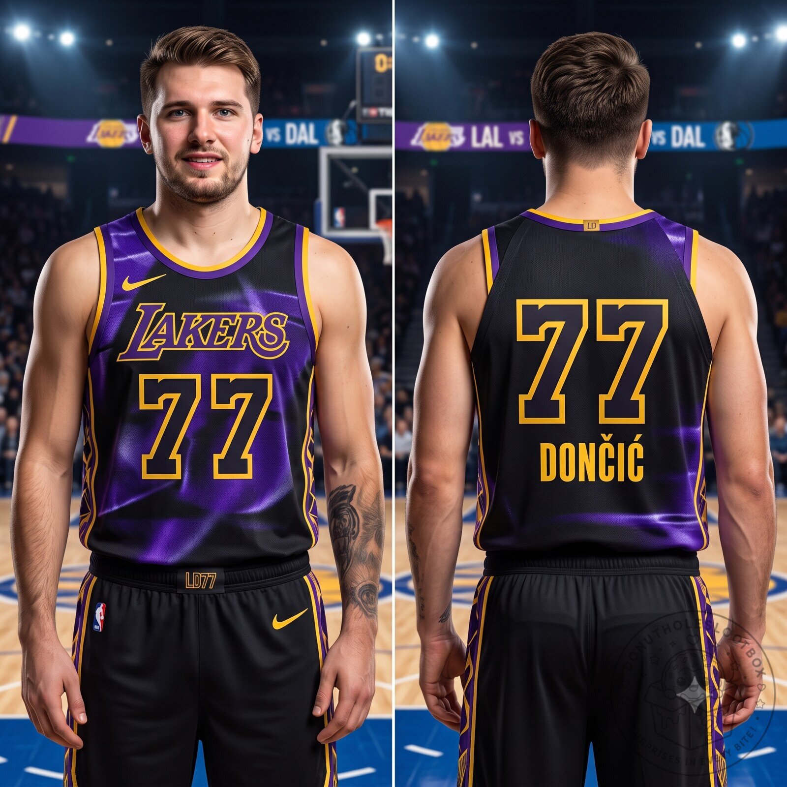 Nike Los Angeles Lakers Luka Doncic Specter Jersey Shirt 4 Nike Los Angeles Lakers Luka Doncic Specter Jersey Shirt