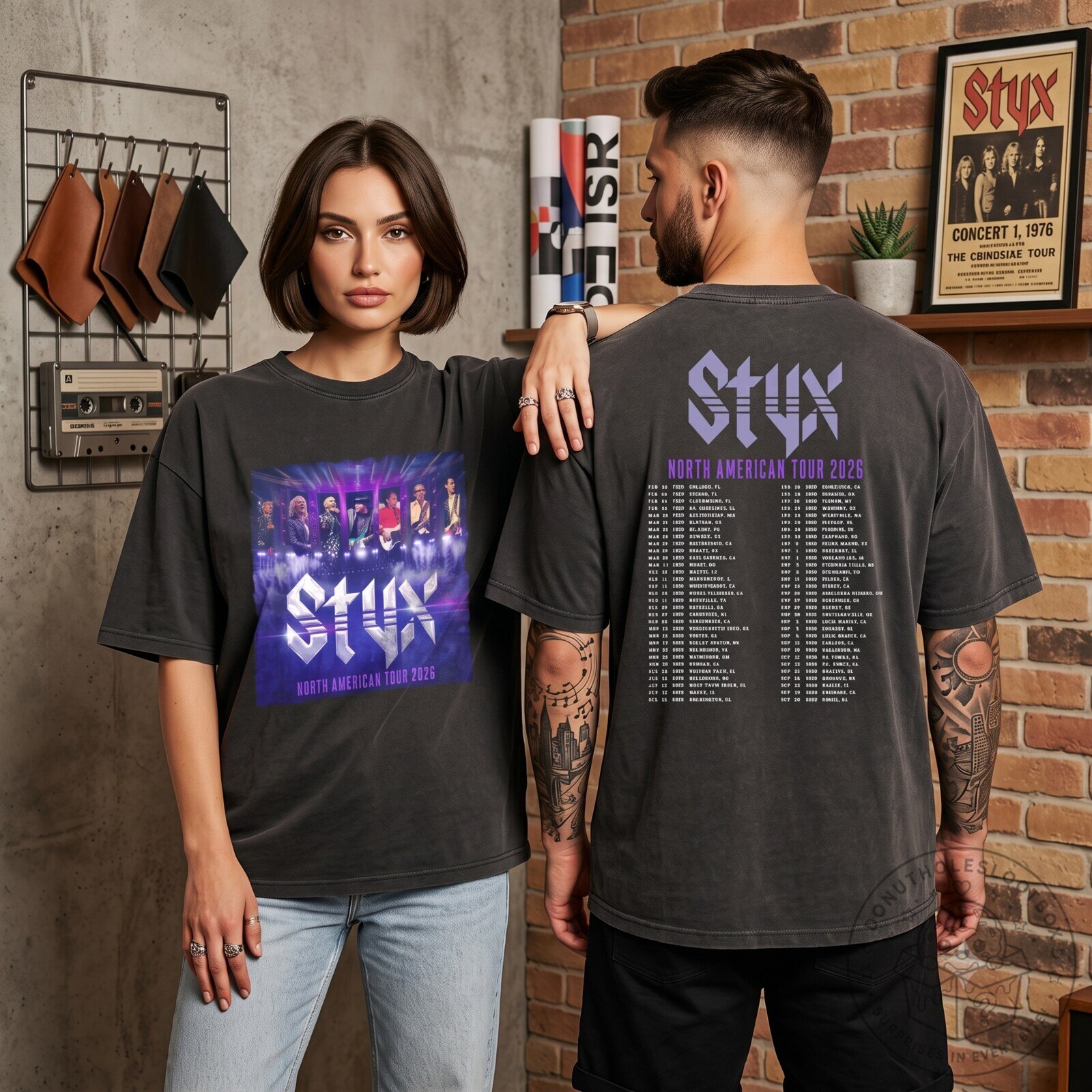 Styx Too Much Time On My Hands T-Shirt – Raven Roses Vintage Tour Tee