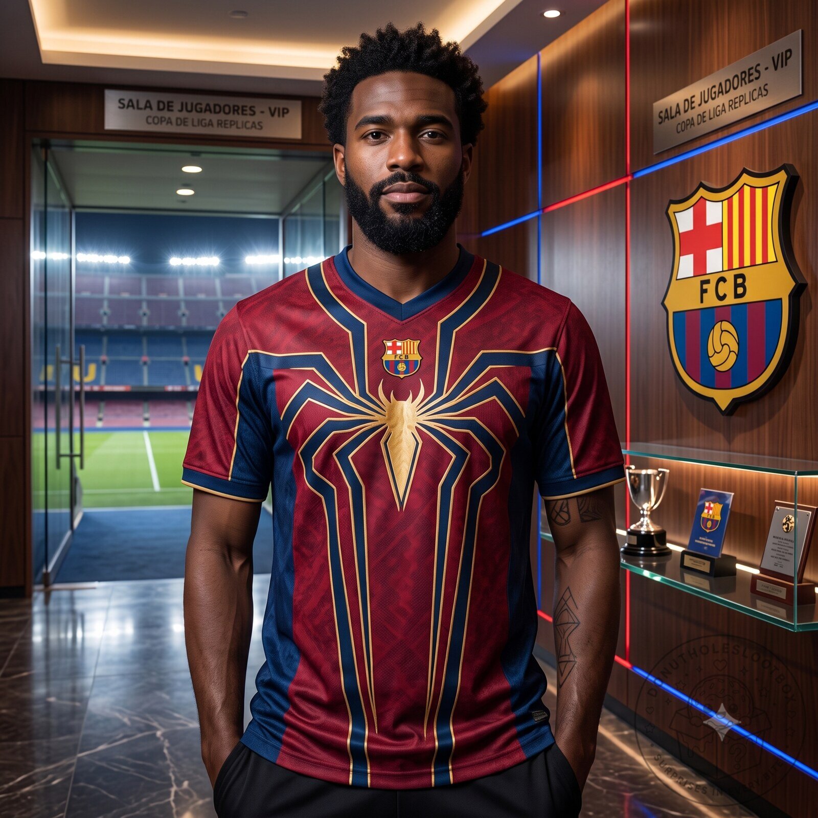 FC Barcelona Spider-Man Sweatshirt – Marvel Iron Spider Pullover