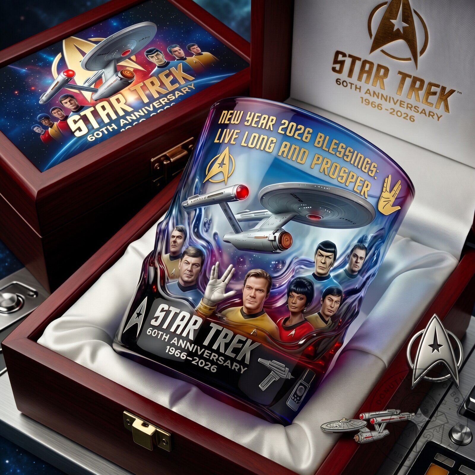 Star Trek 60th Anniversary Decoration – 1966–2026 Commemorative Collectible