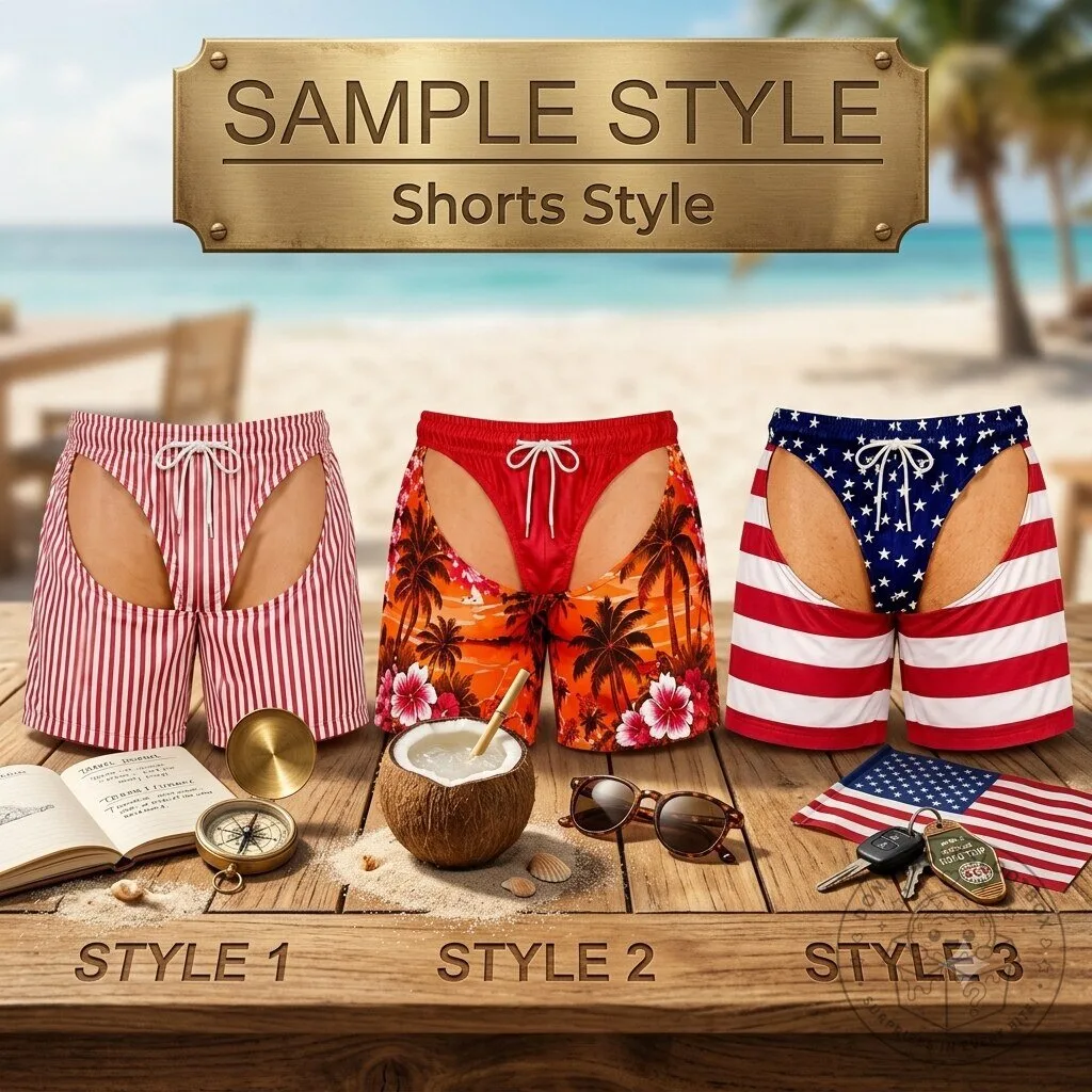 Funny Golf Shorts – Fake Underwear Whale Tail Novelty Shorts 7 Funny Golf Shorts – Fake Underwear Whale Tail Novelty Shorts