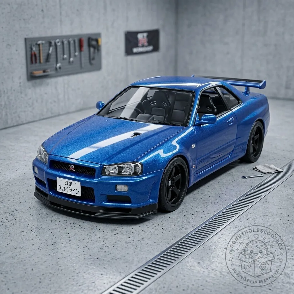 Hot Wheels Gengar Nissan Skyline GT-R V-Spec II – Premium Die-Cast Car 7 Hot Wheels Gengar Nissan Skyline GT-R V-Spec II – Premium Die-Cast Car