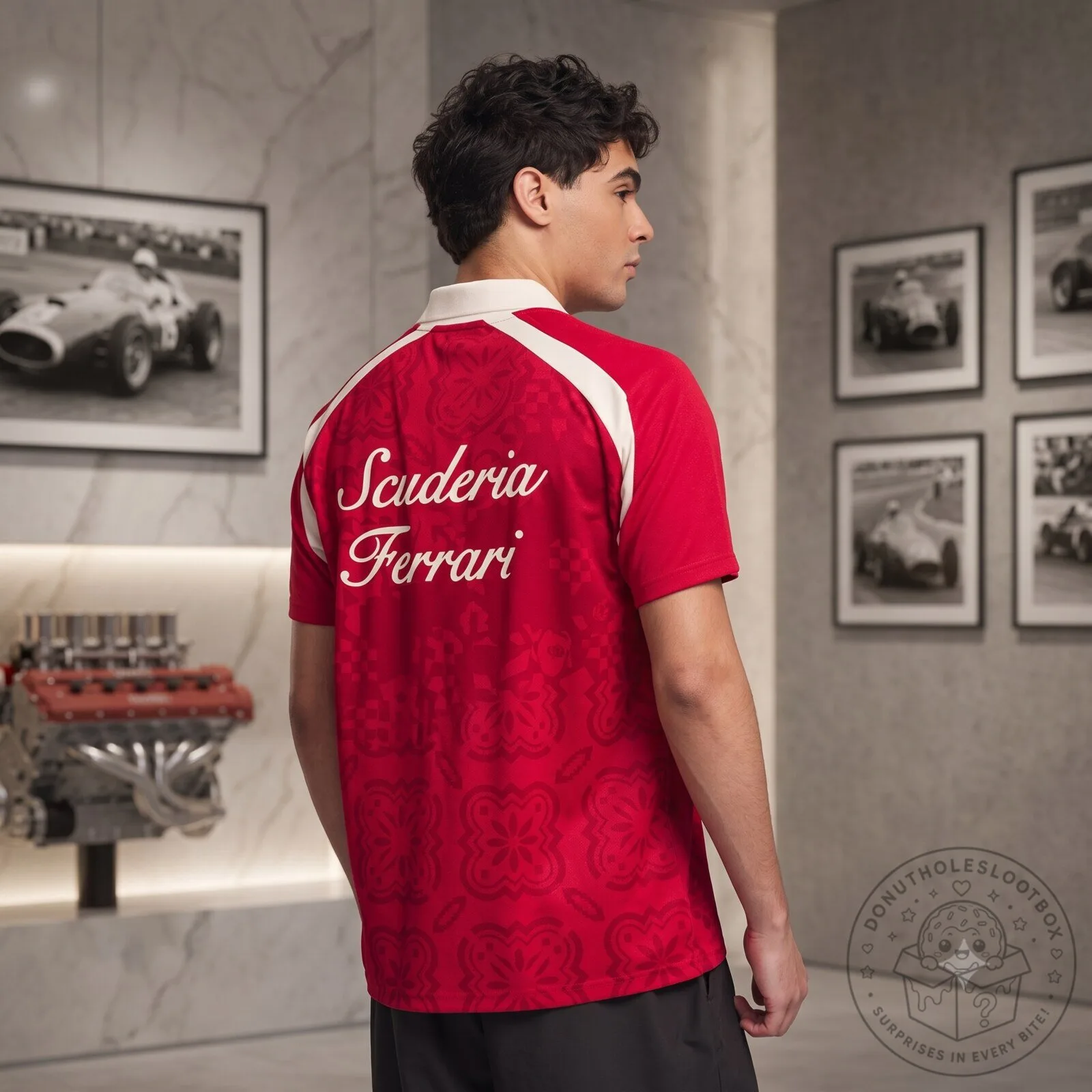 PuMa x Scuderia Ferrari Singapore Edition Polo Jersey Shirt