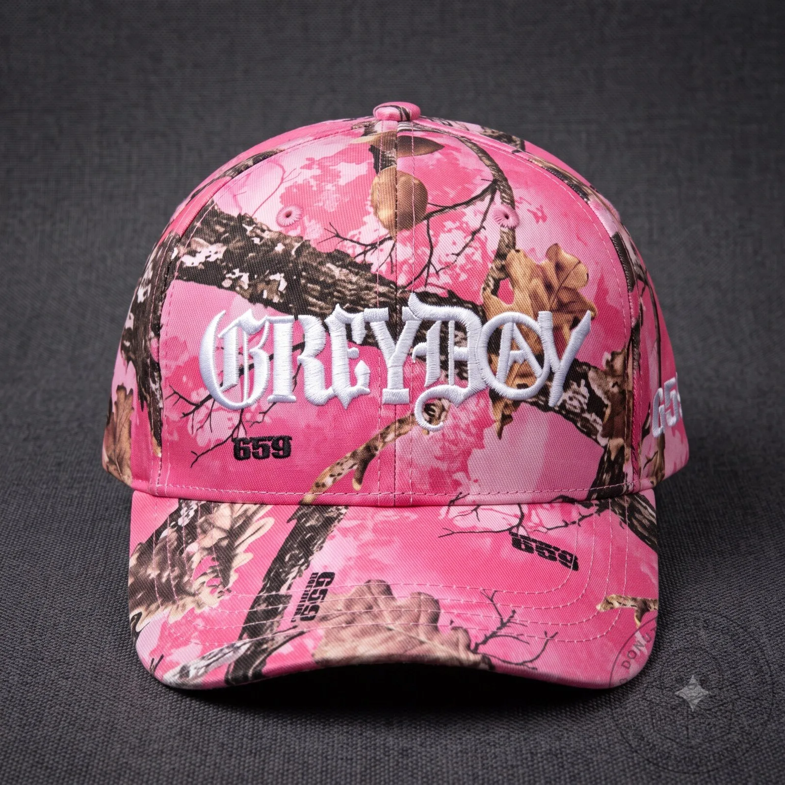 Suicideboys Greyday 2026 Tour Merch Pink Camo Embroidered And Printed Baseball Hat