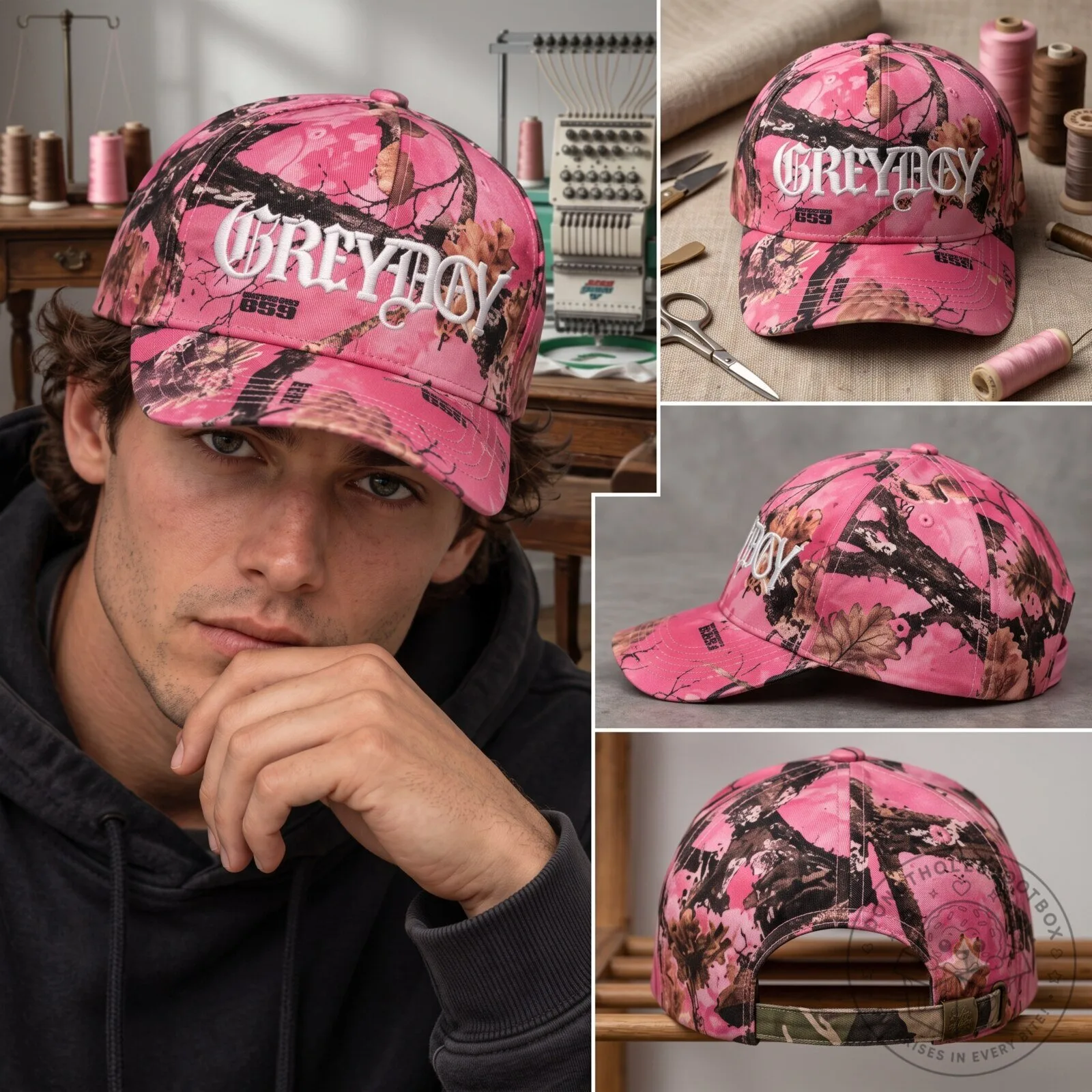 Suicideboys Greyday 2026 Tour Merch Pink Camo Embroidered And Printed Baseball Hat 5 Suicideboys Greyday 2026 Tour Merch Pink Camo Embroidered And Printed Baseball Hat