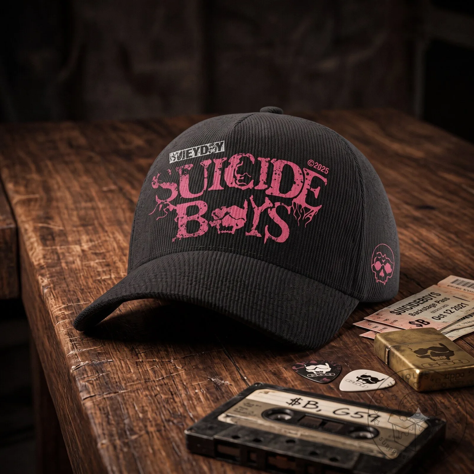 Suicideboys Greyday 2026 Tour Merch Pink Camo Embroidered And Printed Baseball Hat 7 Suicideboys Greyday 2026 Tour Merch Pink Camo Embroidered And Printed Baseball Hat