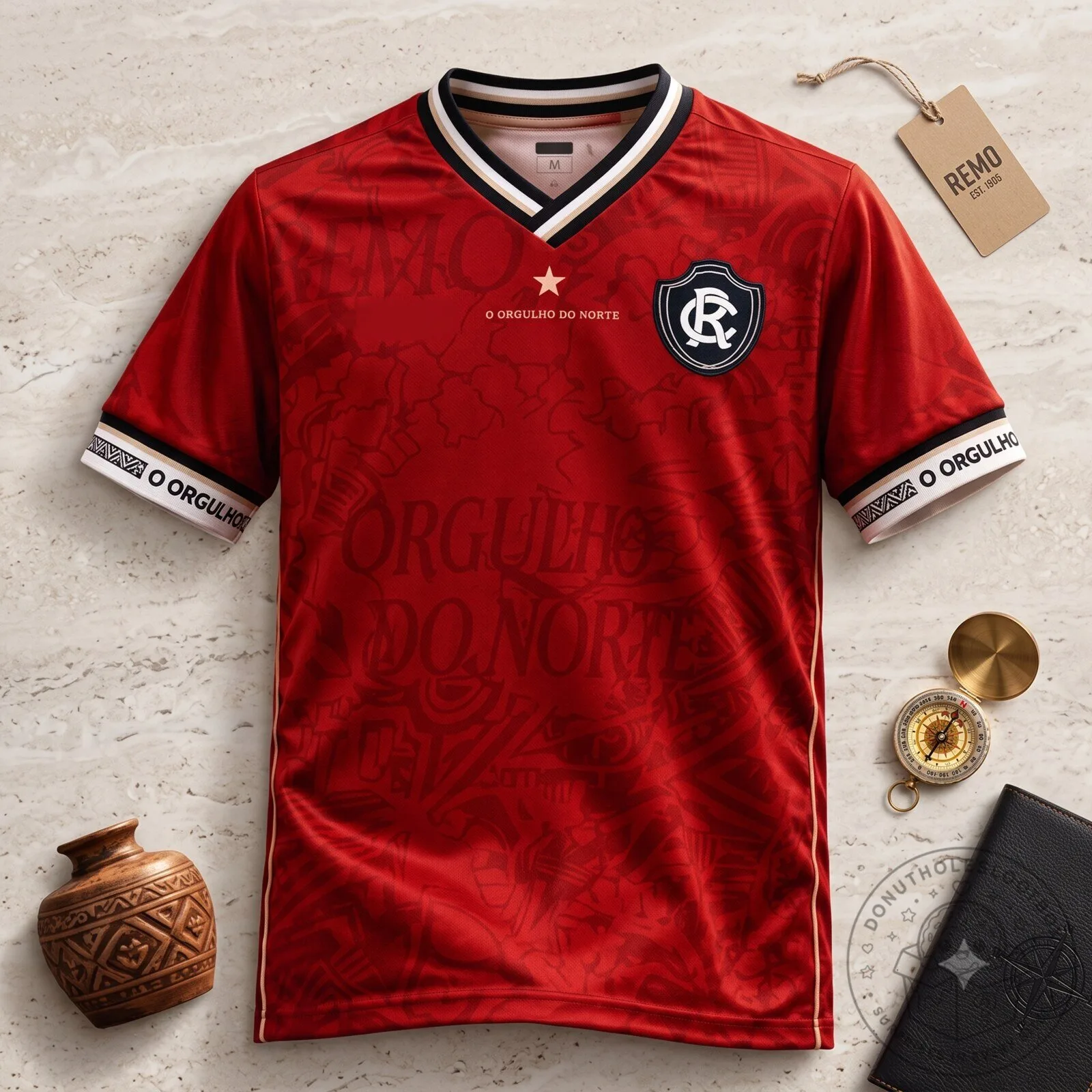 Clube Do Remo O Orgulho Do Norte Red Soccer Jersey 5 Clube Do Remo O Orgulho Do Norte Red Soccer Jersey