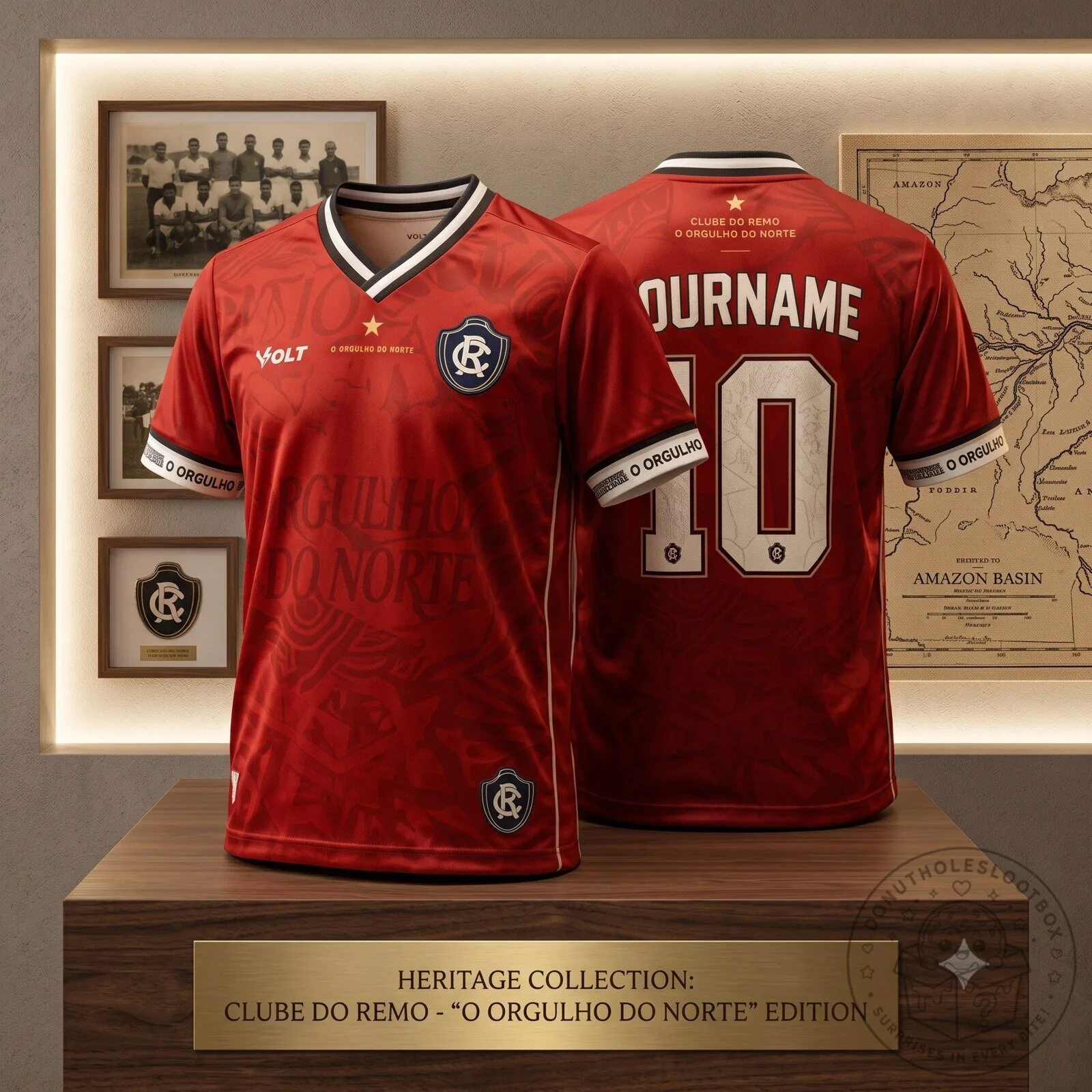 Clube Do Remo O Orgulho Do Norte Red Soccer Jersey 7 Clube Do Remo O Orgulho Do Norte Red Soccer Jersey