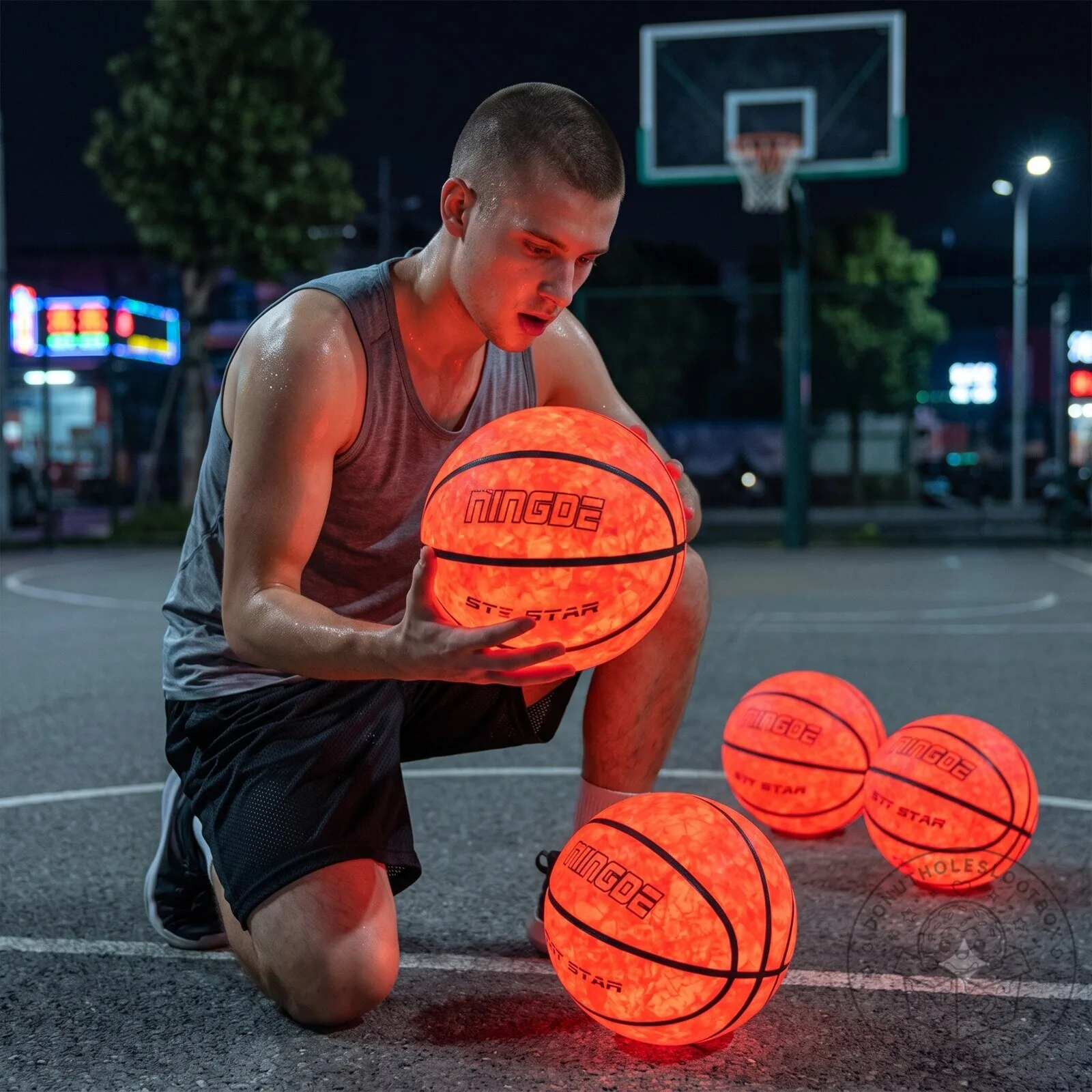 Nightrun Hoops LED Light Basketball