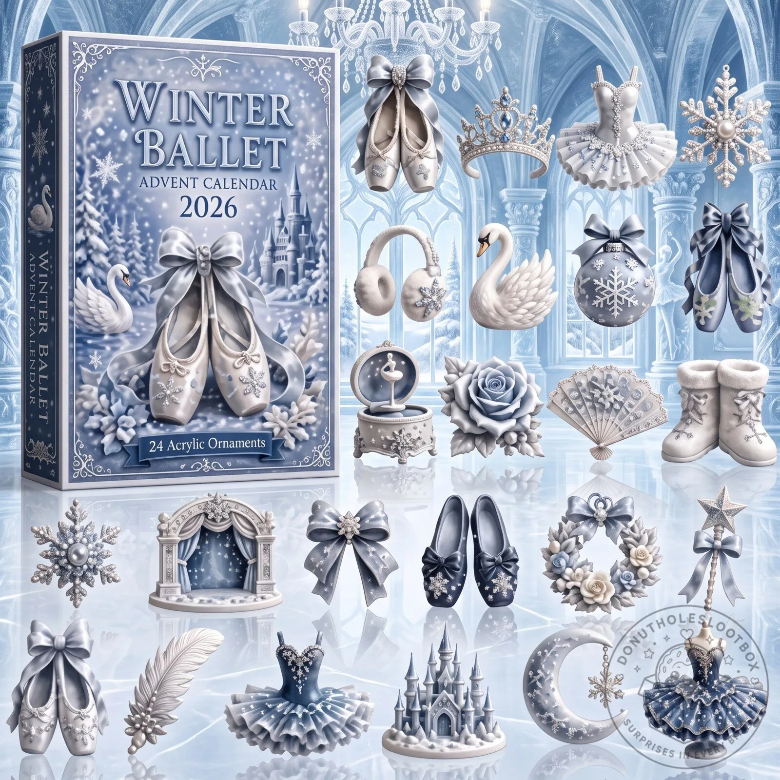 Ballet Lover Advent Calendar 2026 – 24 Acrylic Ornaments 5 Ballet Lover Advent Calendar 2026 – 24 Acrylic Ornaments
