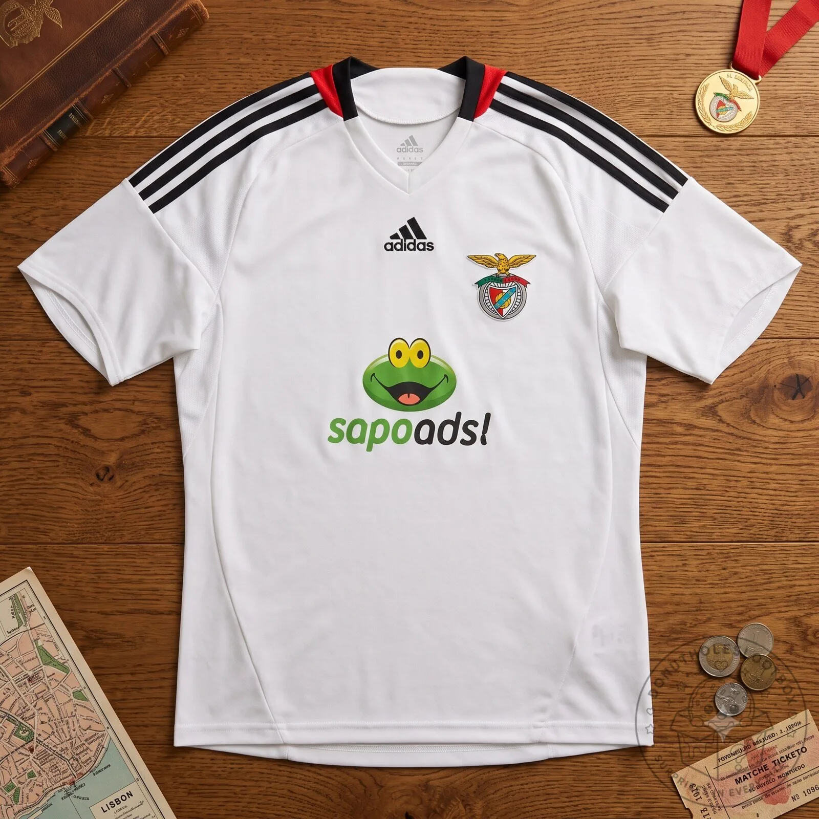 2008-09 Benfica Away Shirt