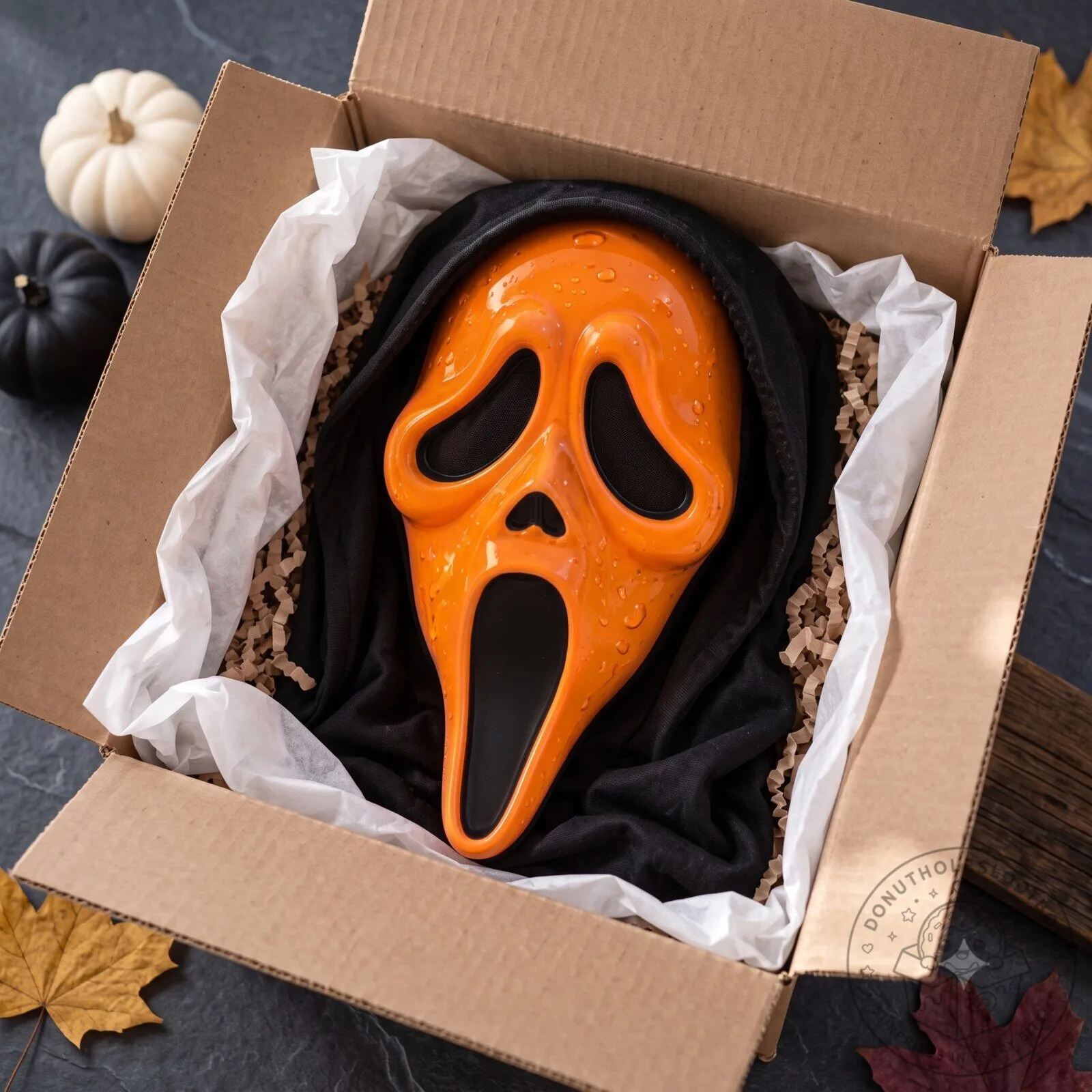 Ghostface mask Fanta Orange Funny Fluorescent