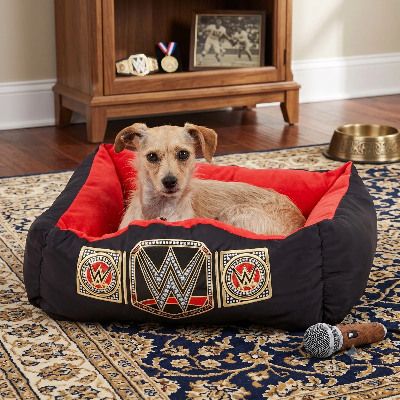 WWE Monday Night Raw Wrestling Ring Pet Bed Plush Dog & Cat Bed 3 WWE Monday Night Raw Wrestling Ring Pet Bed Plush Dog & Cat Bed