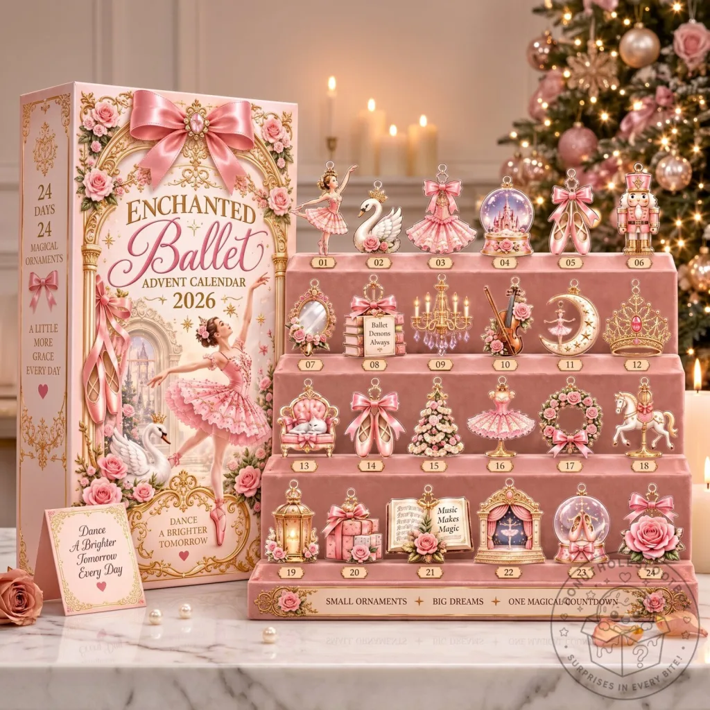 Dance Accessories Advent Calendar 2026 – 24 Day Christmas Countdown | Dancer Gifts for Teen Girls