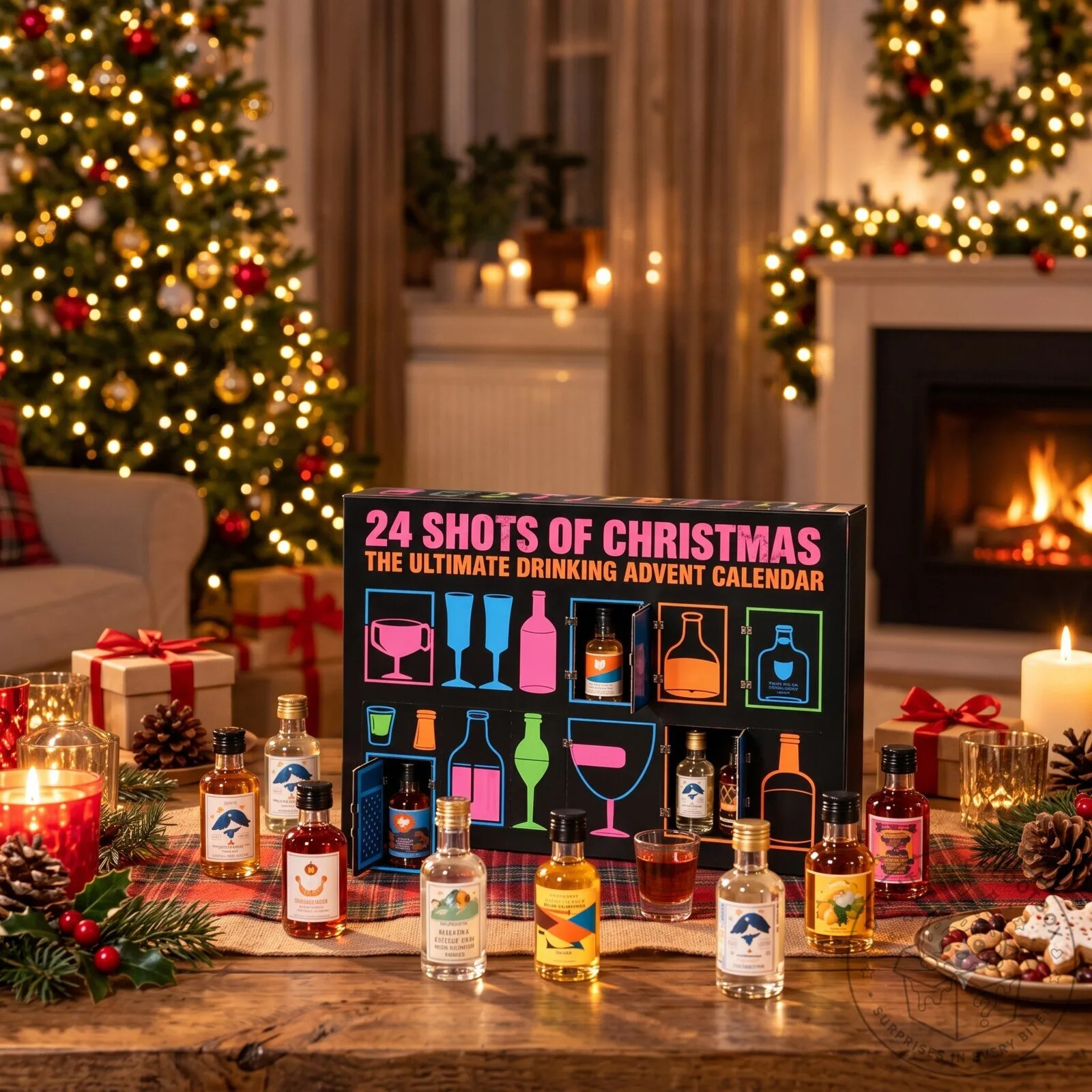 24 Shots of Christmas Advent Calendar Holiday Gift Box