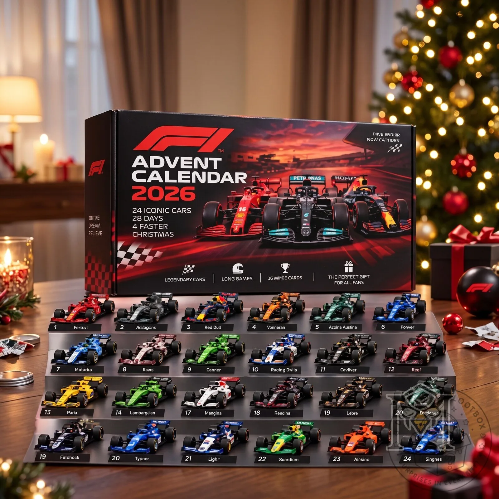 F1 Formula 1 Racing Advent Calendar 2026 – 24 Days Holiday Countdown