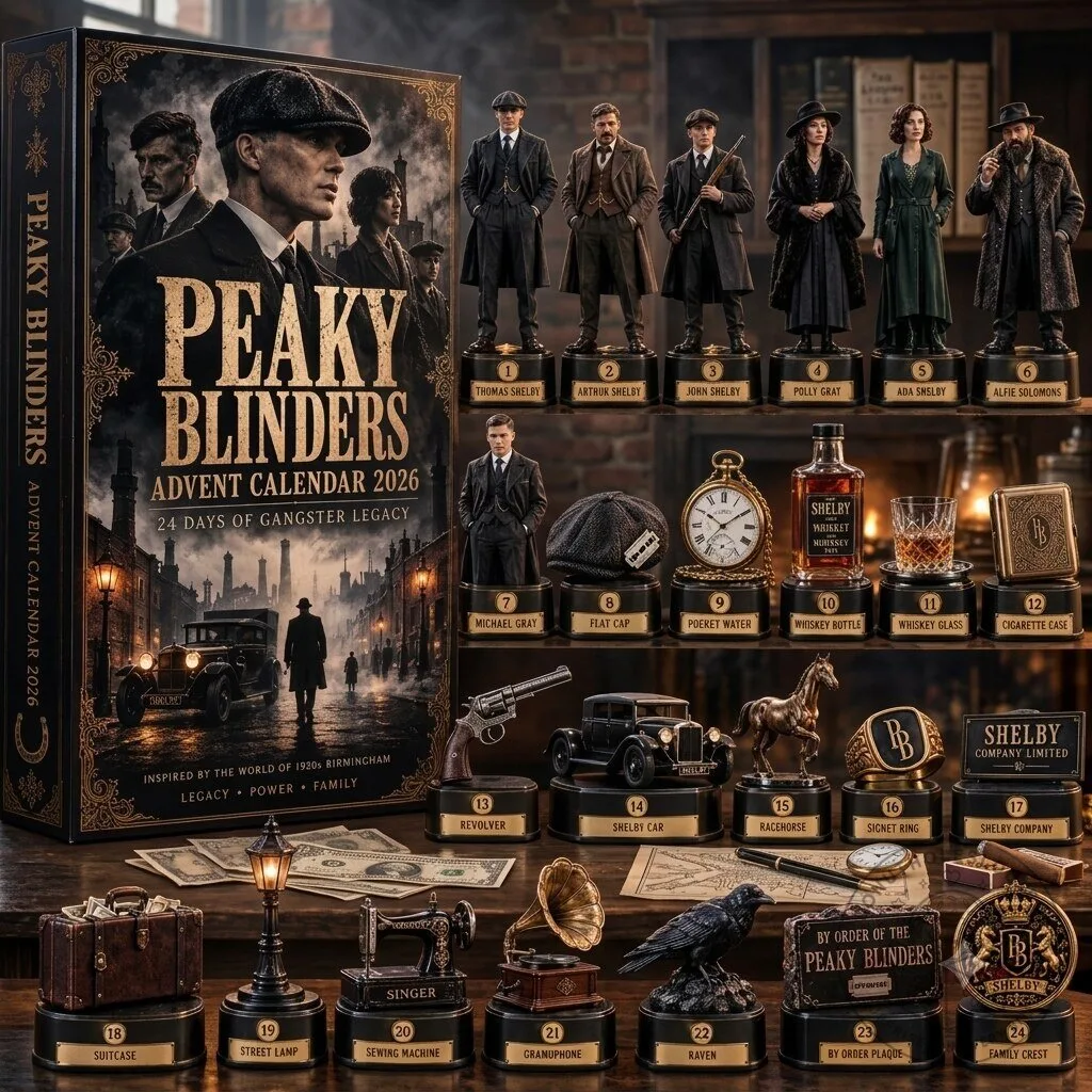 Peaky Blinders Brick Advent Calendar 2026 24 Days Christmas Surprises Gift Box