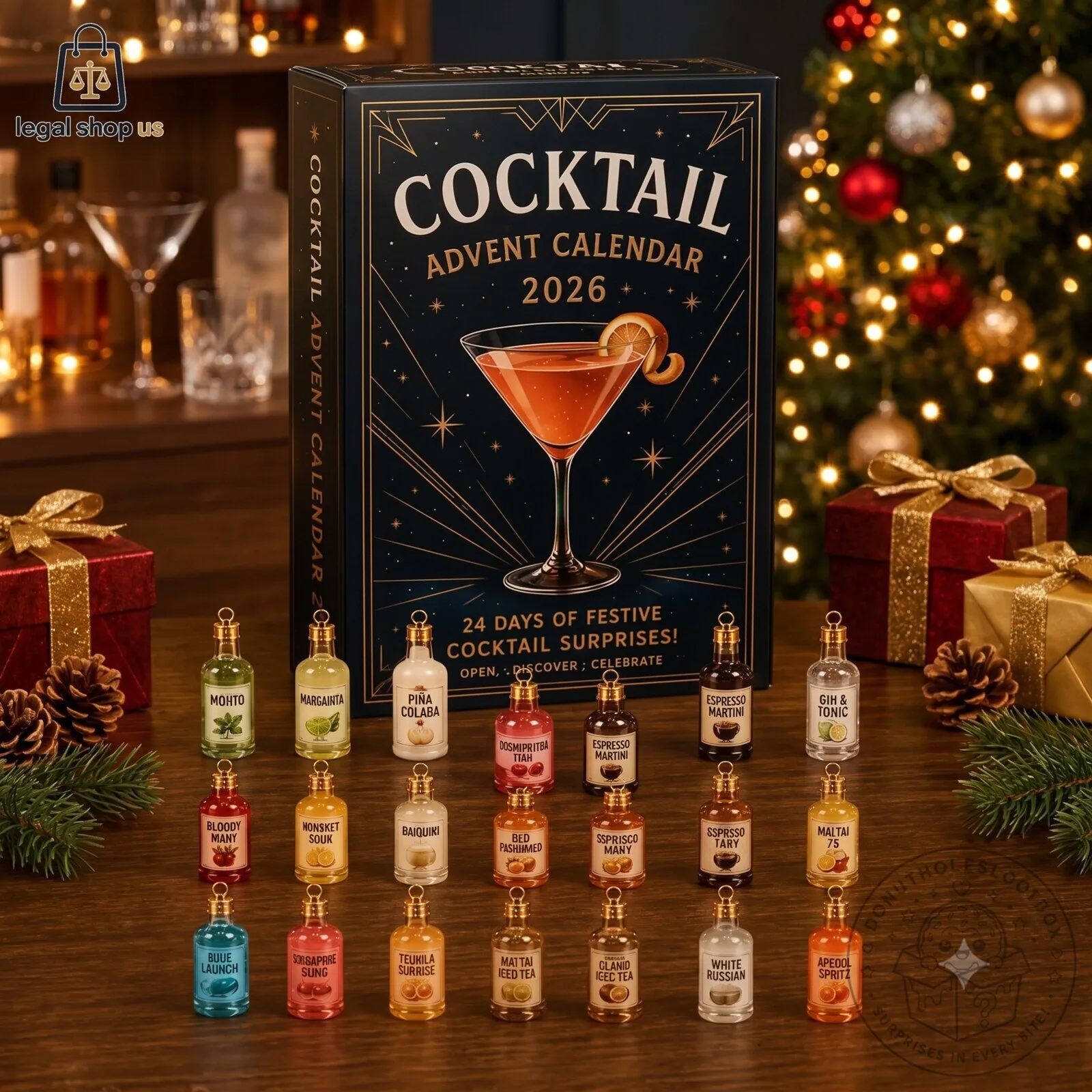 24 Shots of Christmas The Ultimate Drinking 2026 Advent Calendar 24-Piece Set