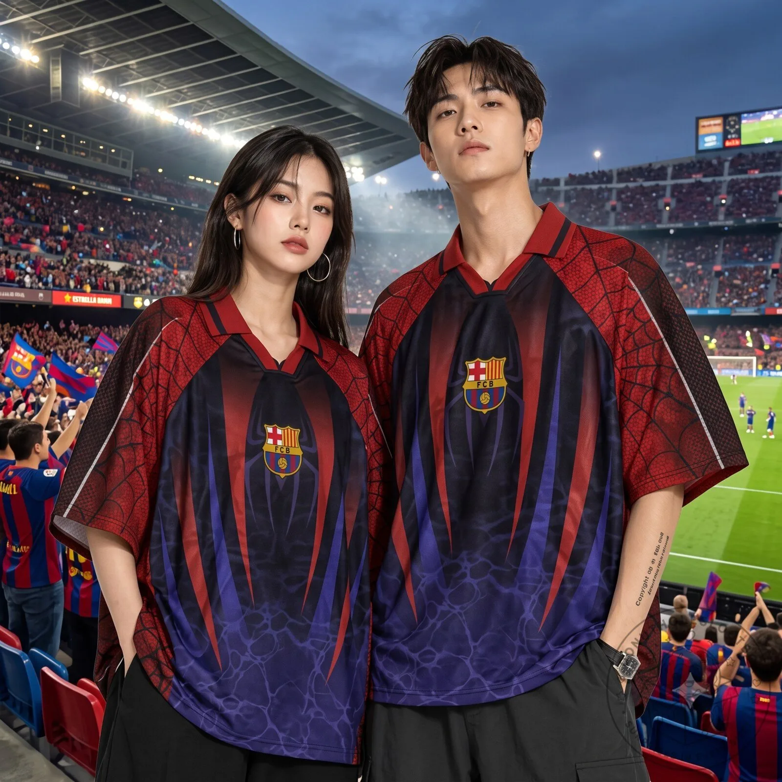 Barca x Spider-Man Special Edition 2026 Football Jersey