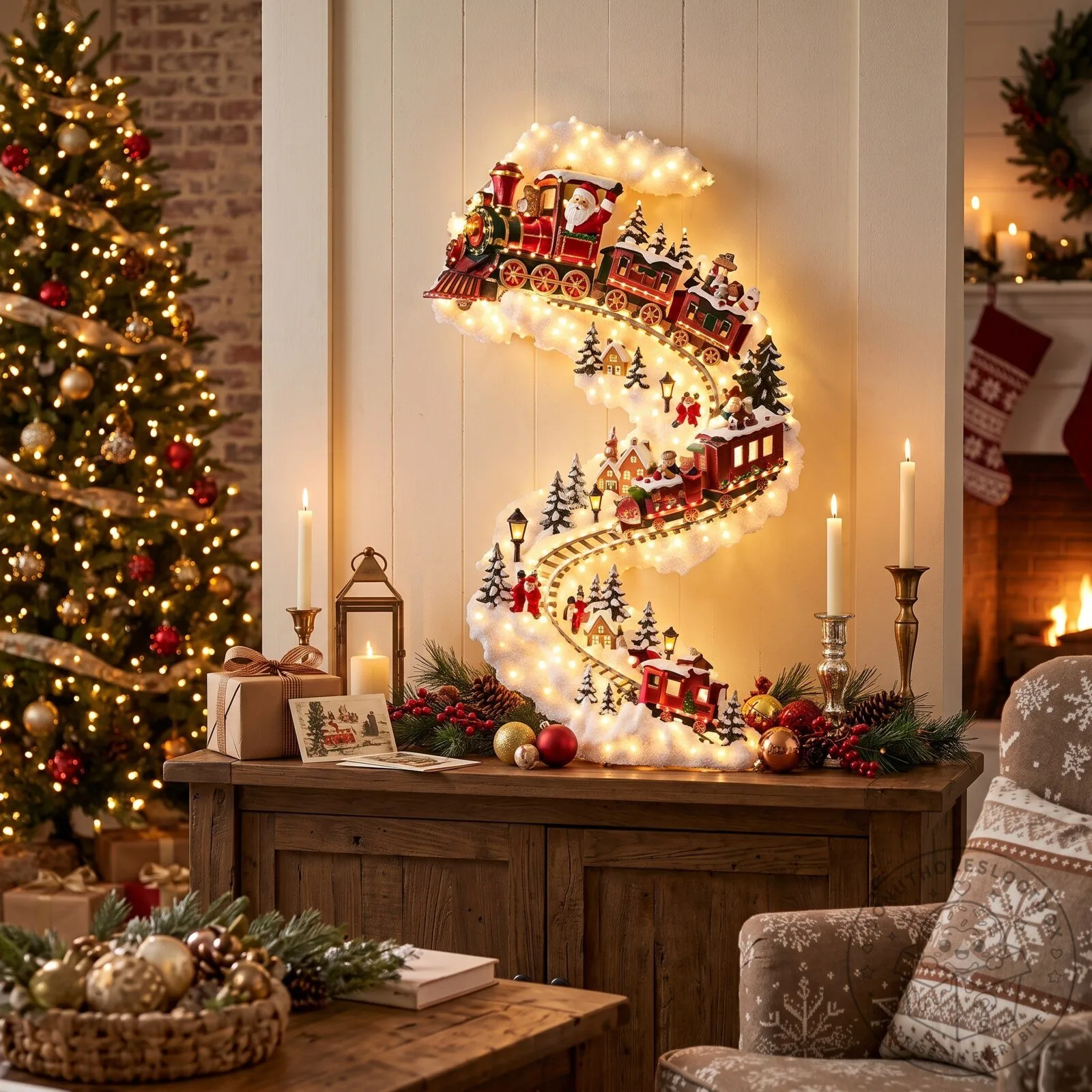 Christmas Blessing Cloud Trail Wall Light Collection