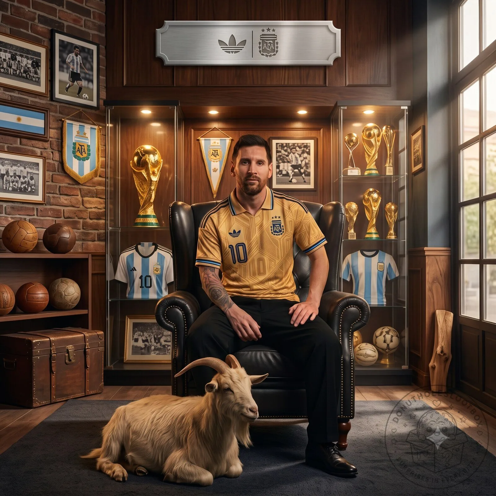 GRACIAS MESSI x Argentina x Adidas Gold Legacy Tribute Jersey (#10 Special Edition2026)