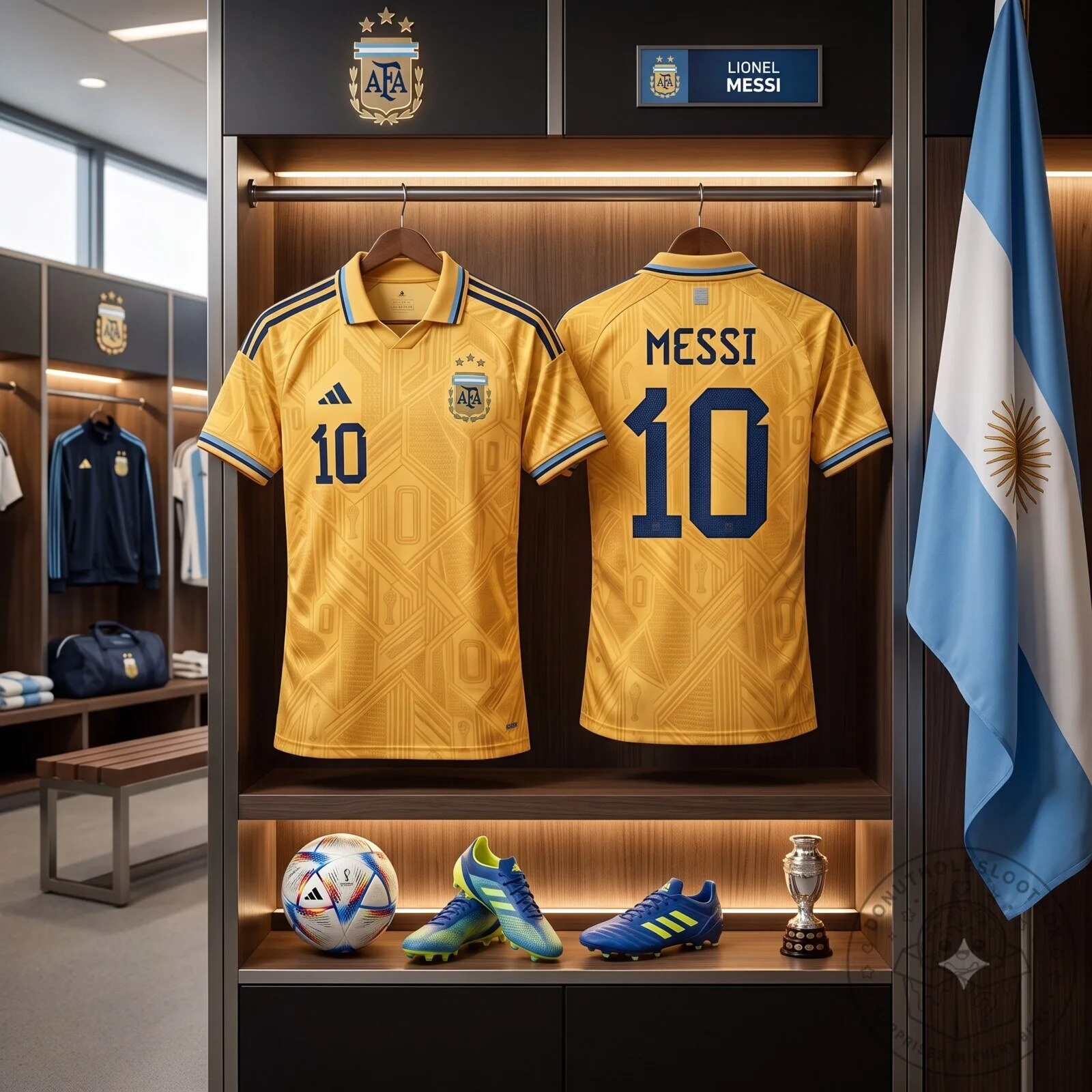 GRACIAS MESSI x Argentina x Adidas Gold Legacy Tribute Jersey (#10 Special Edition2026) 6 GRACIAS MESSI x Argentina x Adidas Gold Legacy Tribute Jersey (#10 Special Edition2026)