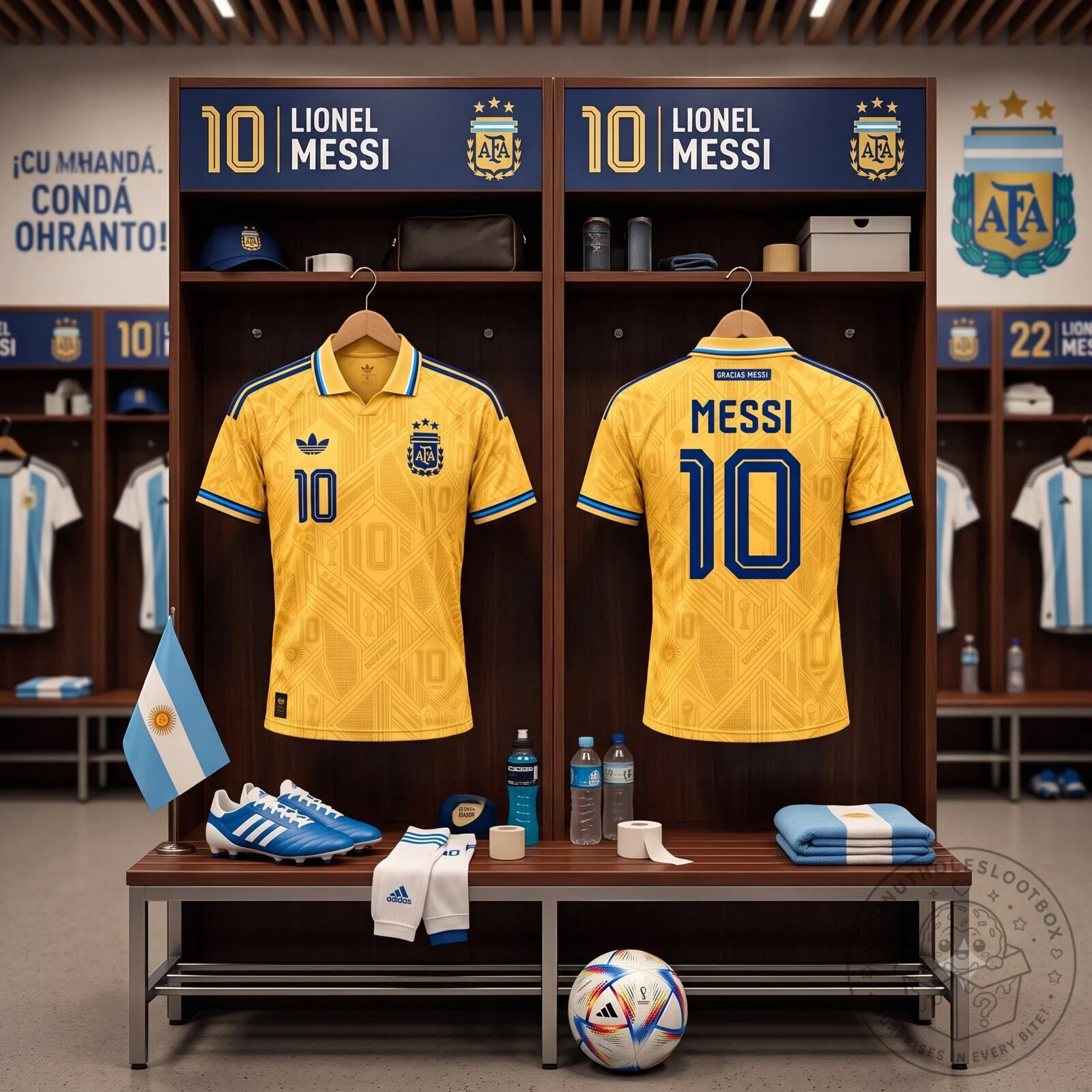 GRACIAS MESSI x Argentina x Adidas Gold Legacy Tribute Jersey (#10 Special Edition2026) 7 GRACIAS MESSI x Argentina x Adidas Gold Legacy Tribute Jersey (#10 Special Edition2026)