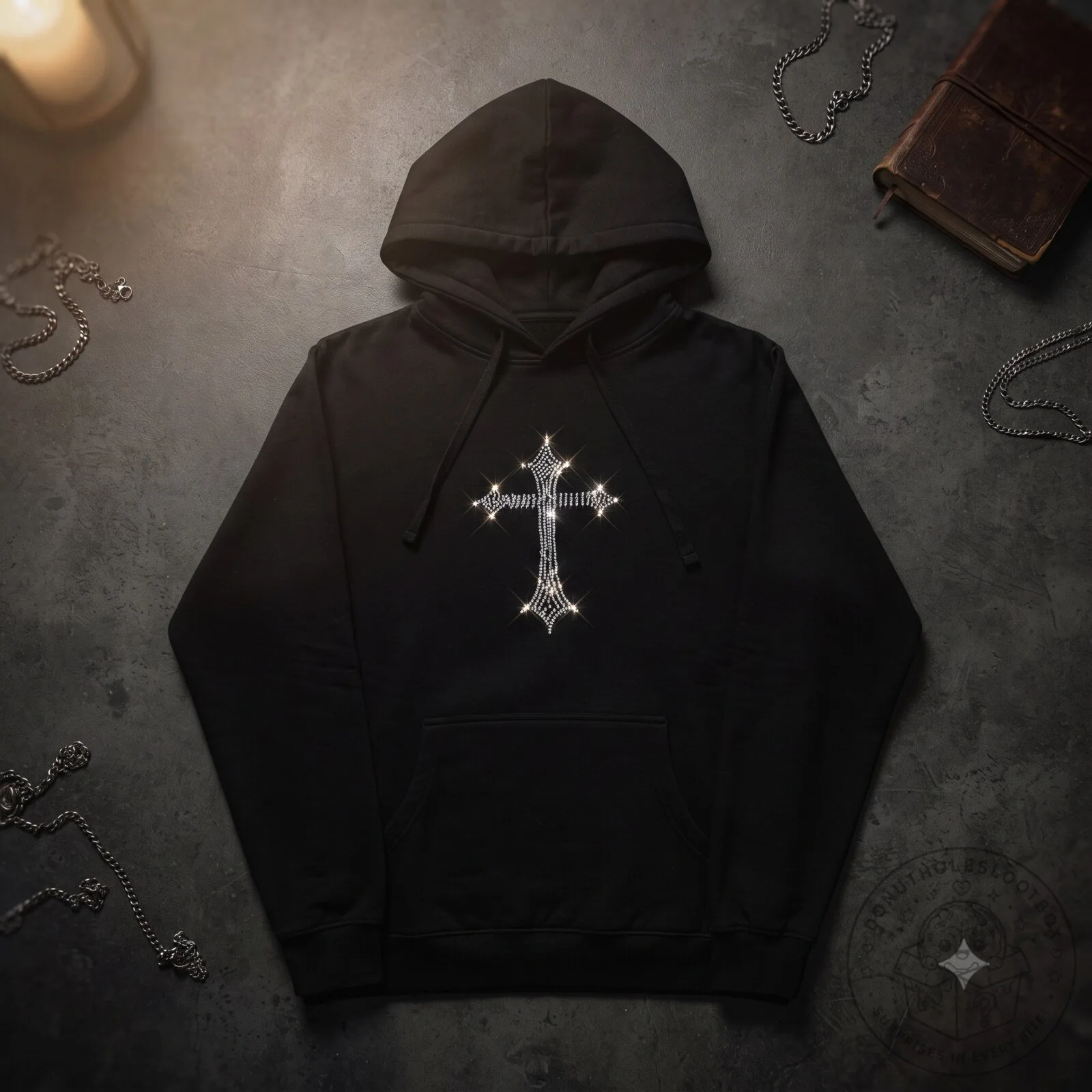 Salvation Christian Cross Zip-Up Hoodie Balaclava