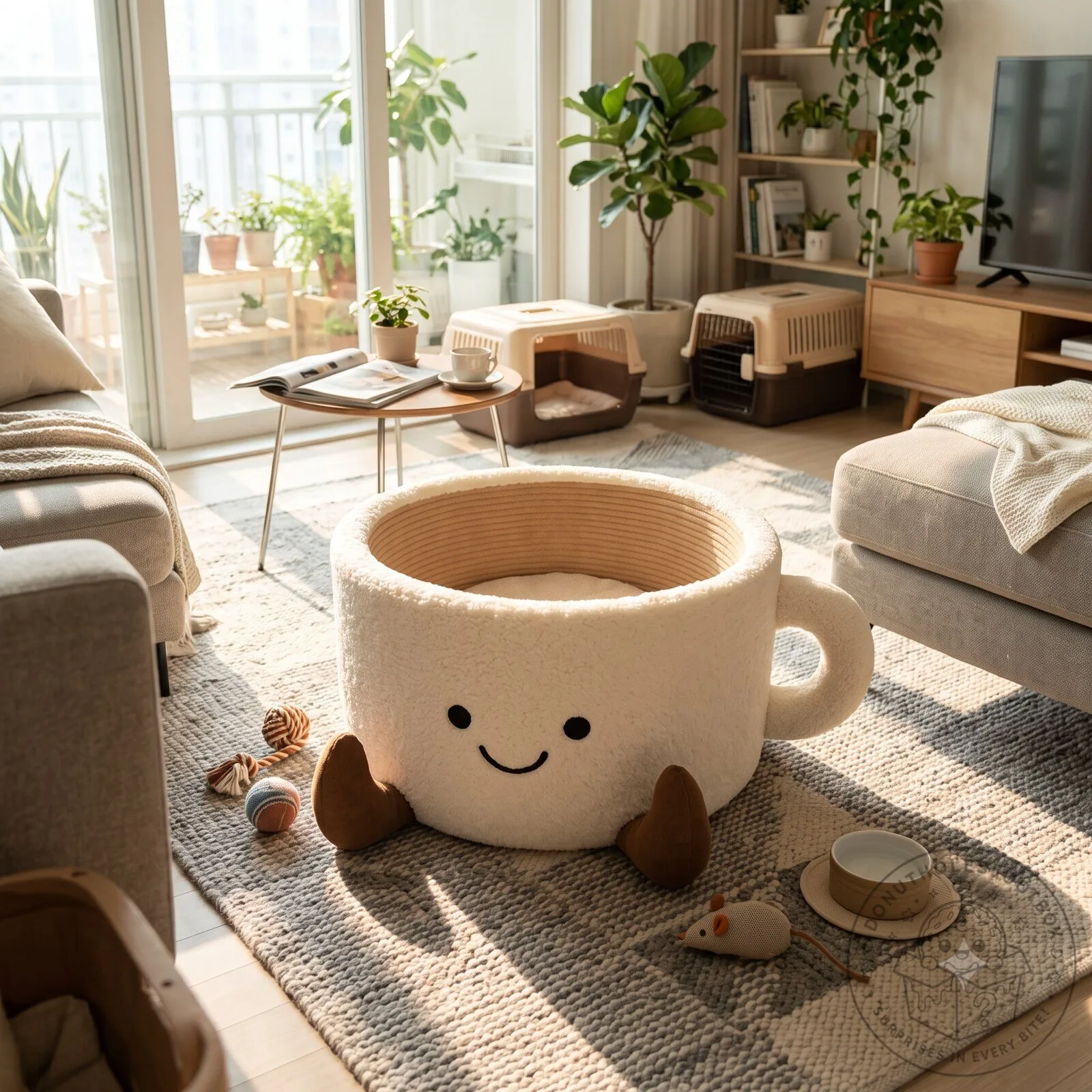 Coffee Cup Cat Bed – Cosy Plush Enclosed Pet Nest 2026 6 Coffee Cup Cat Bed – Cosy Plush Enclosed Pet Nest 2026