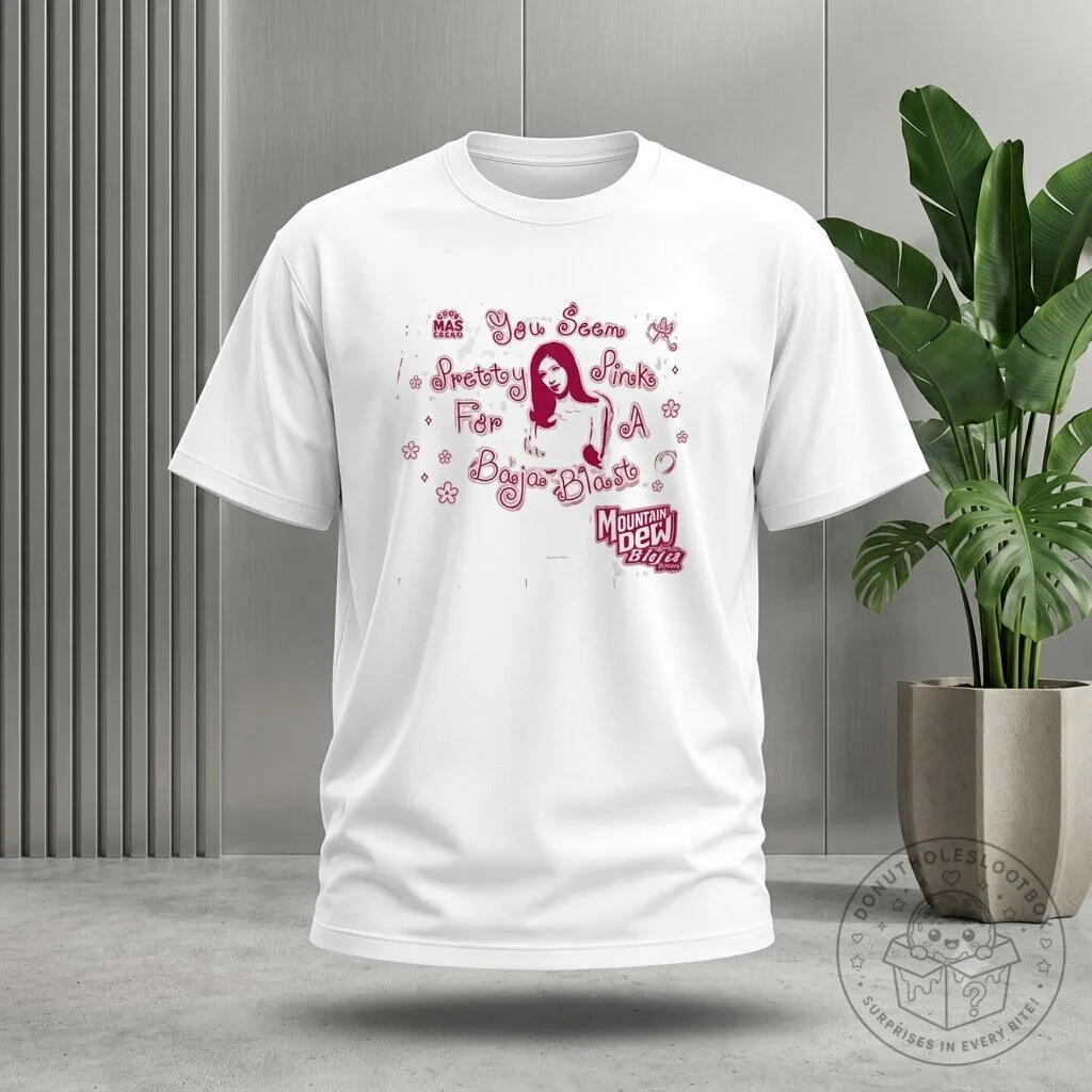 Olivia Rodrigo x Taco Bell Pink Baja Blast Tee