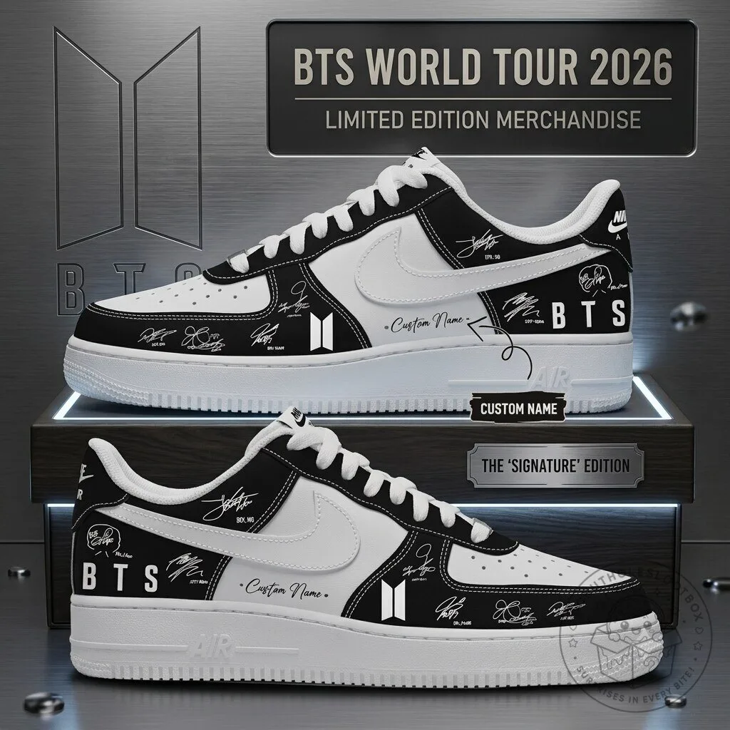 BTS x Arirang World Tour 2026 Limited Edition Nike Air Force 1 Shoes